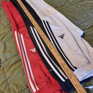 LOT of 3 Addidas Boys Size 9/10 athletic pants/joggers